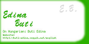 edina buti business card